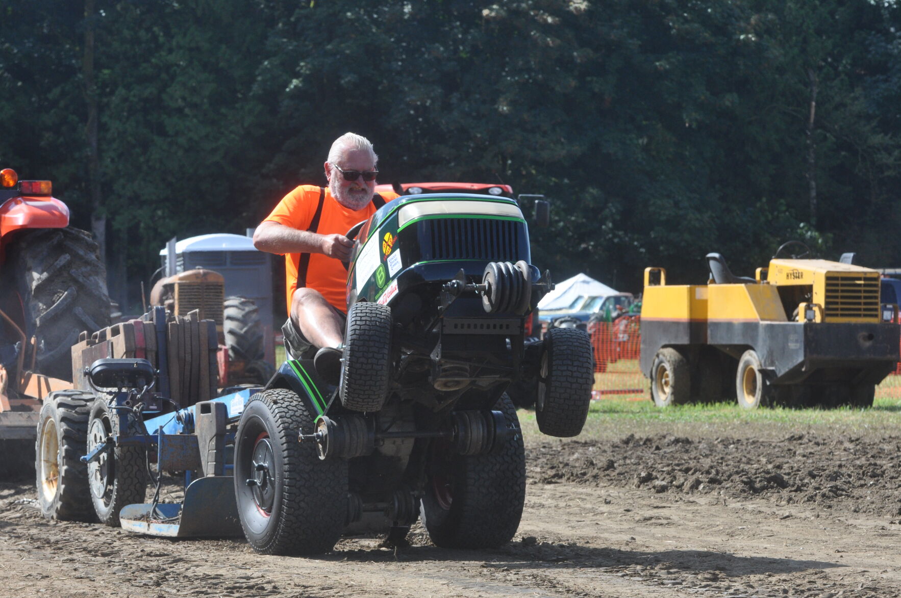 Pulling on two wheels